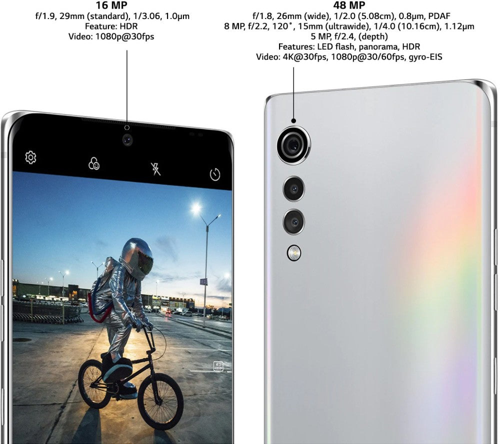 LG Velvet Dual Screen (Aurora Silver, 128 GB) - 6 GB RAM