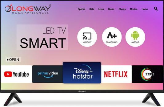 Longway 81 cm (32 inch) HD Ready LED Smart TV - LW32SFL01HD Frameless TV