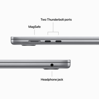 APPLE 2023 Macbook Air M2 - (8 GB/256 GB SSD/macOS Ventura) MQKP3HN/A - 15.3 Inch, Space Grey, 1.51 Kg