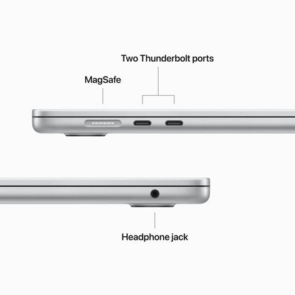 Apple 2023 मैकबुक एयर M2 - (8 जीबी/512 जीबी SSD/macOS वेंचुरा) MQKT3HN/A - 15.3 इंच, सिल्वर, 1.51 किलोग्राम