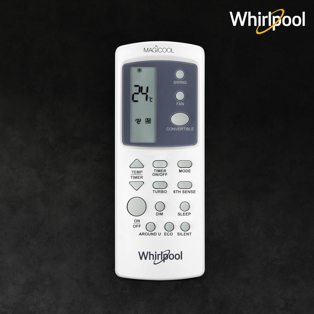 Whirlpool 4 इन 1 कन्वर्टिबल कूलिंग 1.5 टन 3 स्टार स्प्लिट इन्वर्टर एसी - सफ़ेद - 1.5T मैजिकूल कन्वर्ट 3S COPR INV, कॉपर कंडेंसर