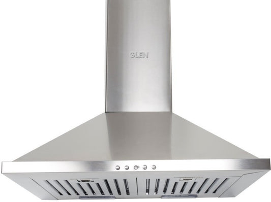 Glen MIA SS 60 1000m3 BF LTW Wall Mounted Chimney - Silver 1000 CMH