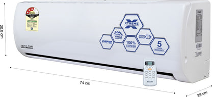 MITASHI 1 Ton 3 Star Split Inverter AC  - White - MiSAC103INvXHD, Copper Condenser