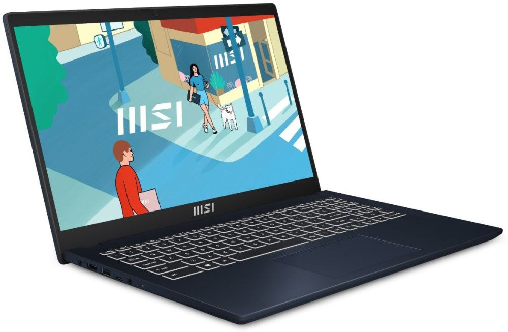 MSI Core i5 13वीं जेनरेशन - (8GB/512GB SSD/Windows 11 Home) आधुनिक 15 B13M-291IN पतला और हल्का लैपटॉप - 15.6 इंच, स्टार ब्लू, 1.7 किलोग्राम