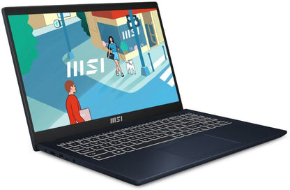 MSI Core i5 13वीं जेनरेशन - (8GB/512GB SSD/Windows 11 Home) आधुनिक 15 B13M-291IN पतला और हल्का लैपटॉप - 15.6 इंच, स्टार ब्लू, 1.7 किलोग्राम