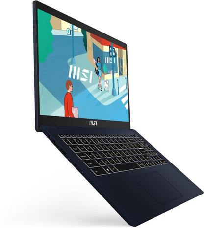 MSI Core i5 13वीं जेनरेशन - (8GB/512GB SSD/Windows 11 Home) आधुनिक 15 B13M-291IN पतला और हल्का लैपटॉप - 15.6 इंच, स्टार ब्लू, 1.7 किलोग्राम