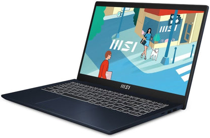 MSI Core i5 13वीं जेनरेशन - (8GB/512GB SSD/Windows 11 Home) आधुनिक 15 B13M-291IN पतला और हल्का लैपटॉप - 15.6 इंच, स्टार ब्लू, 1.7 किलोग्राम