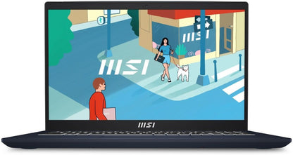 MSI Core i7 13th Gen - (8 GB/512 GB SSD/Windows 11 Home) मॉडर्न 15 B13M-290IN पतला और हल्का लैपटॉप - 15.6 इंच, स्टार ब्लू, 1.7 किलोग्राम