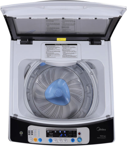 Midea 10.5 kg One Touch AI Wash Fully Automatic Top Load Washing Machine Grey - MWMTL0105C02