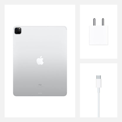 Apple iPad Pro 2020 (चौथी पीढ़ी) 6GB RAM 512GB ROM 12.9 इंच Wi-Fi+4G (सिल्वर) के साथ