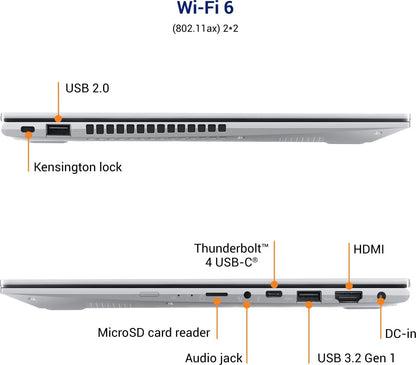 ASUS VivoBook Flip 14 (2021) Touch Panel Core i5 11th Gen - (8 GB/512 GB SSD/Windows 10 Home/4 GB Graphics) TP470EZ-EC033TS 2 in 1 Laptop - 14 inch, Transparent Silver, 1.50 kg, With MS Office