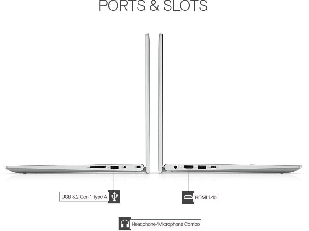 डेल इंस्पिरॉन कोर i3 11वीं पीढ़ी - (4 जीबी/256 जीबी एसएसडी/विंडोज 10 होम) एनस्पिरॉन 5406 2 इन 1 लैपटॉप - 14 इंच, सिल्वर, 1.72 किलोग्राम, एमएस ऑफिस के साथ
