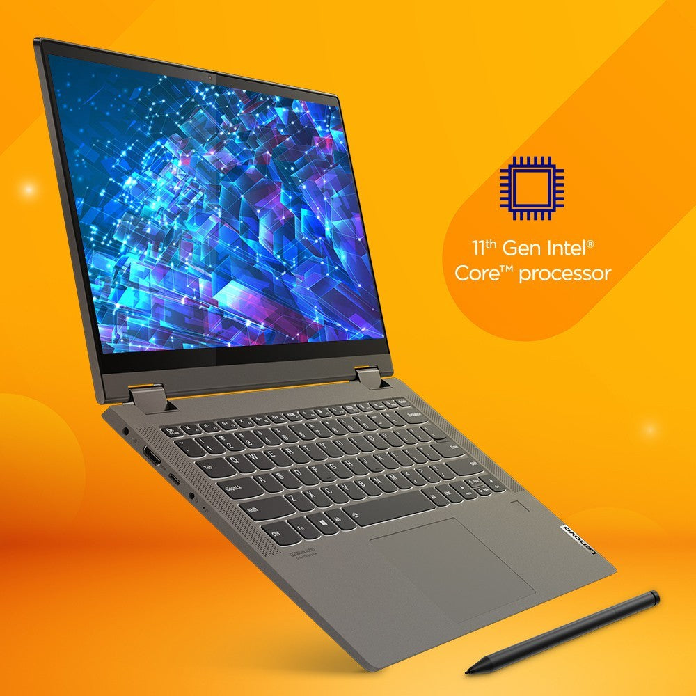 Lenovo IdeaPad Flex 5 Intel Core i7 11th Gen - (16 GB/512 GB SSD/Windows 10 Home) 14ITL05 2 in 1 Laptop - 14 inch, Graphite Grey, 1.5 kg, With MS Office