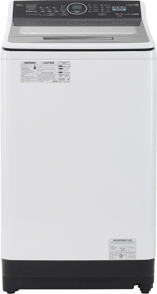 Panasonic 8 kg Fully Automatic Top Load Washing Machine White, Grey - NA-F80A5HRB