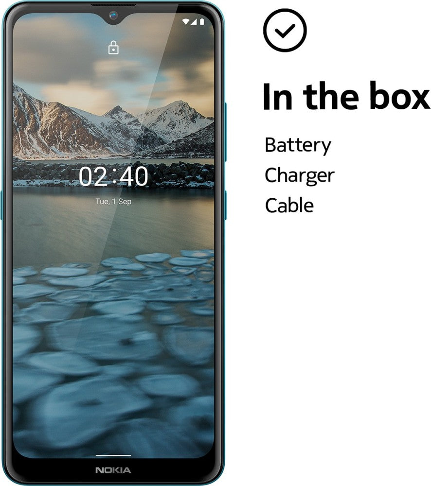 नोकिया 2.4 (फजॉर्ड ब्लू, 64 जीबी) - 3 जीबी रैम