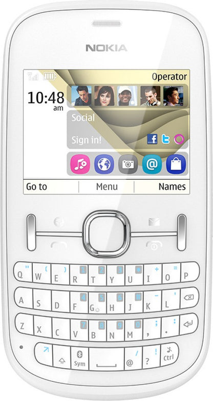 Nokia Asha 201 - Pearl White