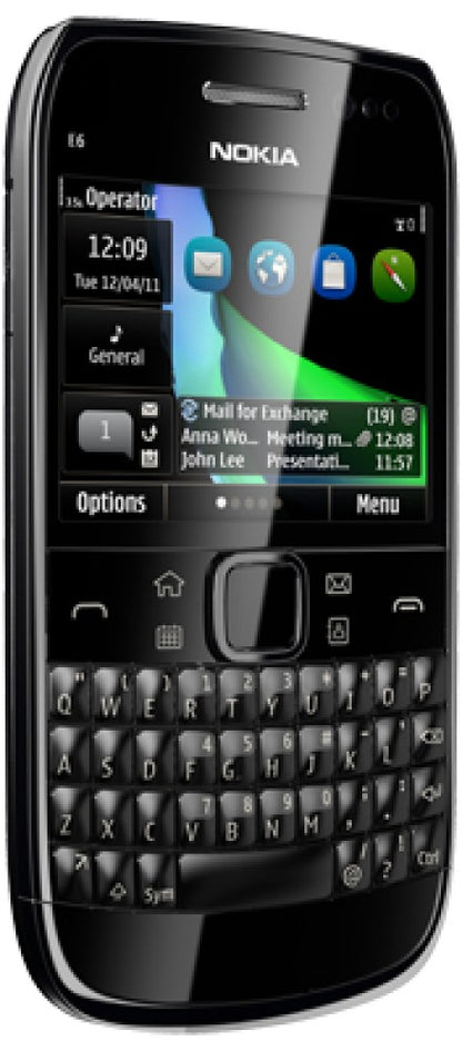 Nokia E6 (Black, 8 GB) - 256 MB RAM