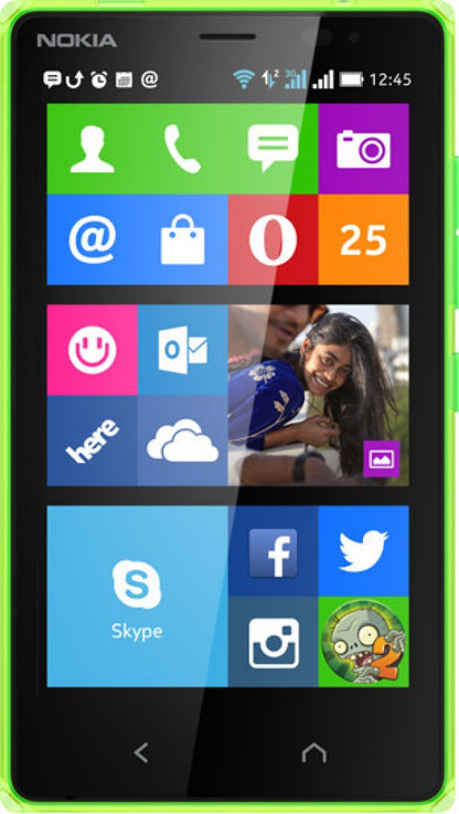 Nokia X2 Dual SIM (Bright Green, 4 GB) - 1 GB RAM