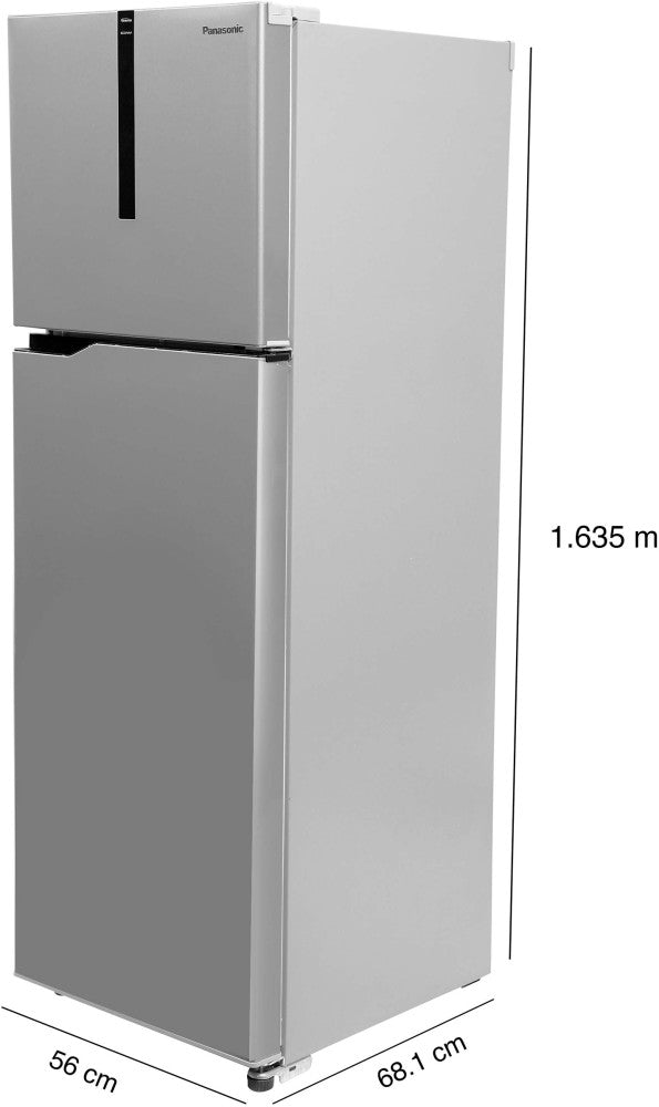 Panasonic 237 L Frost Free Double Door 3 Star Refrigerator - Electric Grey, NR-TH272CVHN