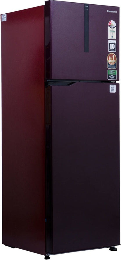 Panasonic 280 L Frost Free Double Door 2 Star Refrigerator - Deep Wine, NR-TH292BPRN