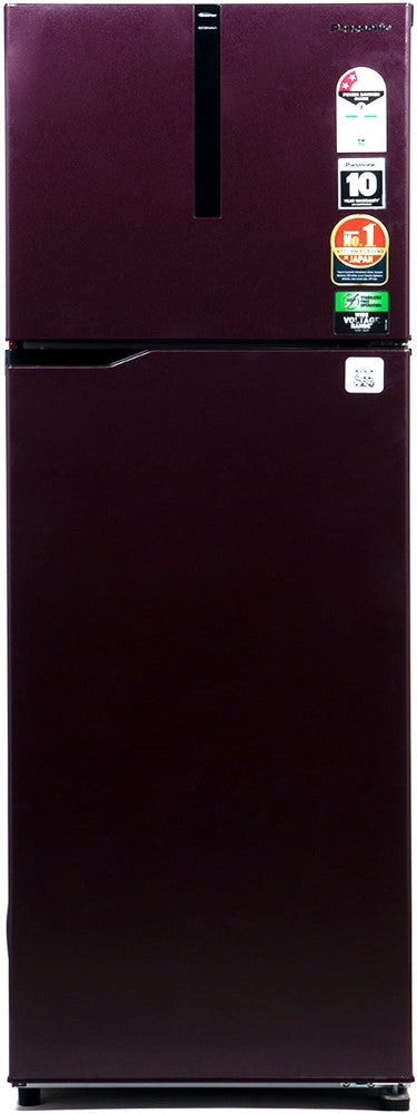 Panasonic 280 L Frost Free Double Door 2 Star Refrigerator - Deep Wine, NR-TH292BPRN