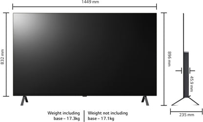 LG 164 cm (65 inch) OLED Ultra HD (4K) Smart WebOS TV - OLED65A2PSA