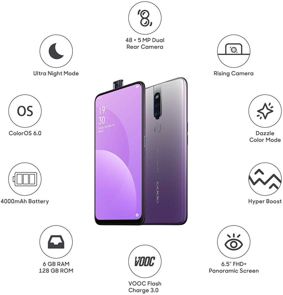 OPPO F11 Pro (Waterfall Grey, 128 GB) - 6 GB RAM