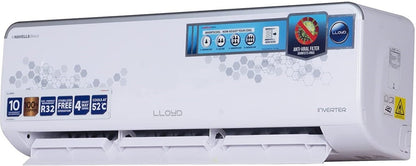 Lloyd 1.5 Ton 3 Star Split Inverter AC  - White - GLS18I3FWSVR, Copper Condenser