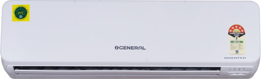 O General 2 टन 5 स्टार स्प्लिट इन्वर्टर एसी - सफ़ेद - ASGG24CGTB, कॉपर कंडेंसर