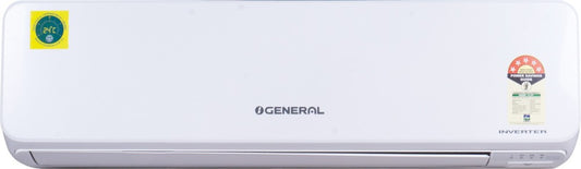 O General 1.5 Ton 5 Star Split Inverter AC  - White - ASGG18CGTB, Copper Condenser