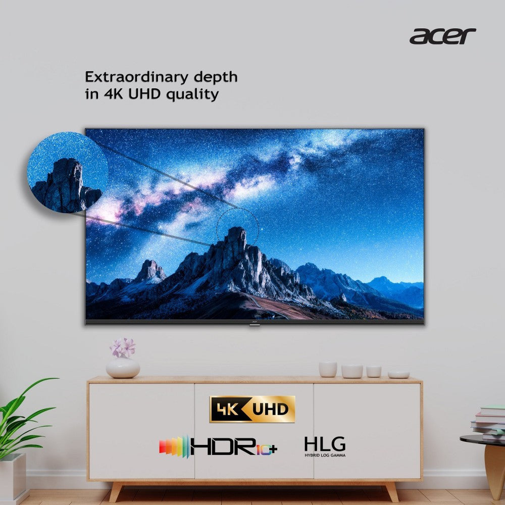 Acer Frameless 139 cm (55 inch) Ultra HD (4K) LED Smart Android TV with Dolby Audio - AR55AP2851UDFL
