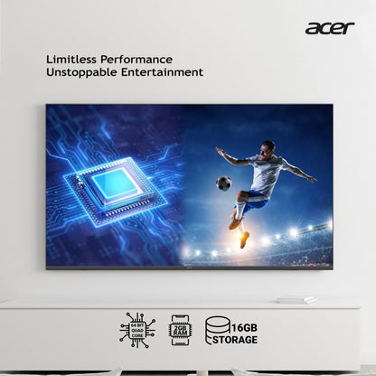 Acer Frameless 139 cm (55 inch) Ultra HD (4K) LED Smart Android TV with Dolby Audio - AR55AP2851UDFL