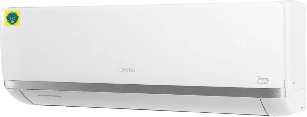 ONIDA 1.5 Ton 3 Star Split Inverter AC  - White - IR183IVR, Copper Condenser