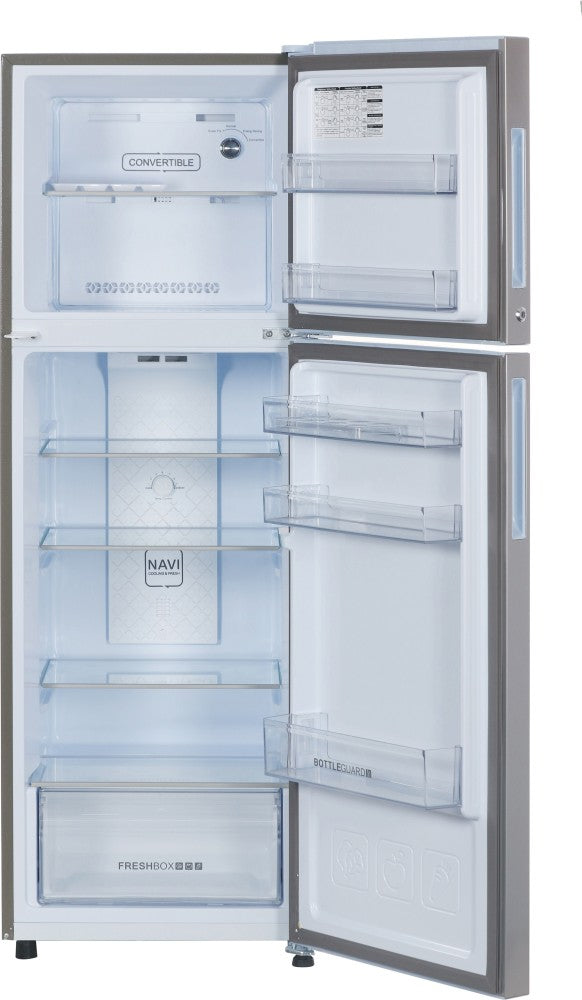 CANDY 258 L Frost Free Double Door 2 Star Convertible Refrigerator - Moon silver, CDD2582MS