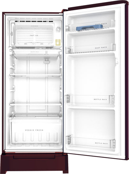 Whirlpool 184 L Direct Cool Single Door 2 Star Refrigerator with Base Drawer - Wine, 205 WDE ROY 2S WINE BLOOM-Z