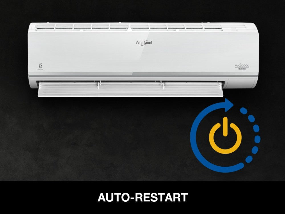 Whirlpool 4 in 1 Convertible Cooling 1 Ton 3 Star Split Inverter AC  - White - 1.0T MAGICOOL CONVERT 3S COPR INV, Copper Condenser