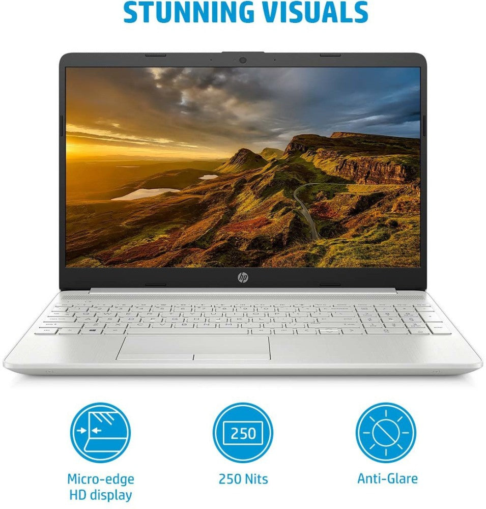 HP 15s Intel Core i5 11वीं जेनरेशन - (8GB/512GB SSD/Windows 11 Home) 15s-du3517TU पतला और हल्का लैपटॉप - 15.6 इंच, नेचुरल सिल्वर, 1.75 Kg, MS Office के साथ