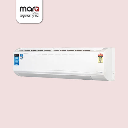 MarQ by Flipkart Convertible 4-in-1 Cooling 1.5 Ton 5 Star Split Inverter AC  - White - 155SIAA22W, Copper Condenser