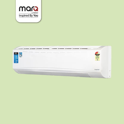 MarQ by Flipkart Convertible 4-in-1 Cooling 1 Ton 3 Star Split Inverter AC  - White - 103SIAA22W, Copper Condenser