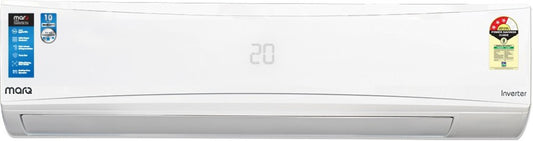 MarQ by Flipkart Convertible 4-in-1 Cooling 1 Ton 3 Star Split Inverter AC  - White - 103SIAA22W, Copper Condenser