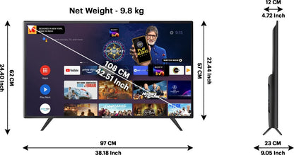 कोडक 7X प्रो 108 सेमी (43 इंच) अल्ट्रा एचडी (4K) एलईडी स्मार्ट एंड्रॉइड टीवी - 43UHDX7XPRO