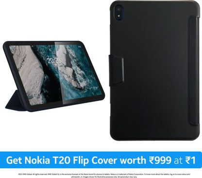 Nokia Tab T20 4GB RAM 64GB ROM 10.36 इंच Wi-Fi+4G टैबलेट के साथ (नीला)