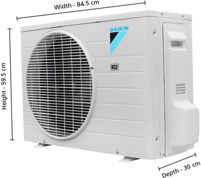 Daikin 1.8 Ton 1 Star Split AC with PM 2.5 Filter  - White - FTE60UV16U2/RE60UV16U2/FTE60UV16U2, Copper Condenser