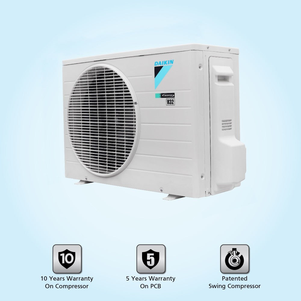 Daikin 1.5 Ton 4 Star Split Inverter AC with PM 2.5 Filter  - White - MTKL50UV16V/RKL50UV16V/MTKL50UV16V, Copper Condenser