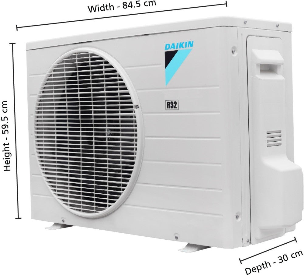 Daikin 1.5 Ton 3 Star Split AC with PM 2.5 Filter  - White - RL50UV16U3/V3/FTL50UV16U3/V3, Copper Condenser