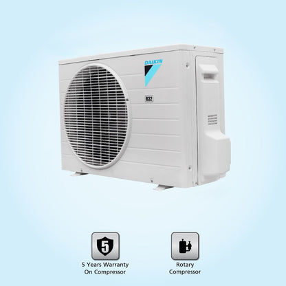 Daikin 1.5 Ton 3 Star Split AC with PM 2.5 Filter  - White - RL50UV16U3/V3/FTL50UV16U3/V3, Copper Condenser