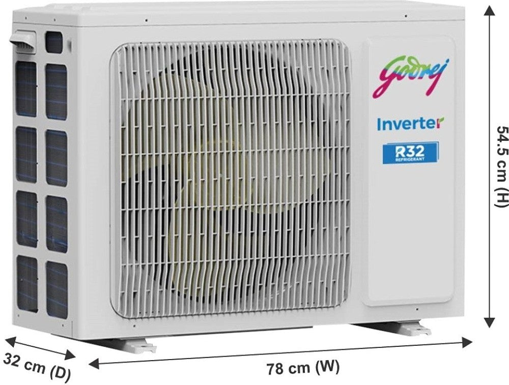 Godrej 1 Ton 3 Star Split Inverter AC  - White - AC 1T GIC 12TTC3 WUA, Copper Condenser