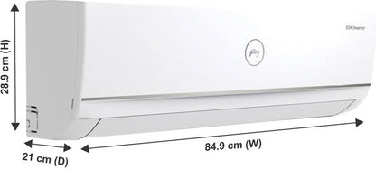 Godrej 1 Ton 3 Star Split Inverter AC  - White - AC 1T GIC 12TTC3 WUA, Copper Condenser