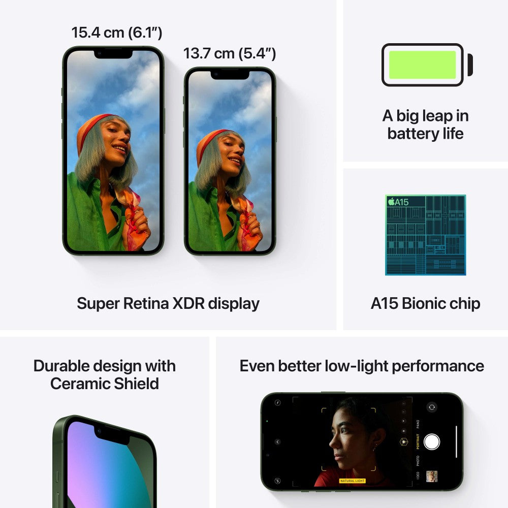 एप्पल आईफोन 13 मिनी (हरा, 128 जीबी)