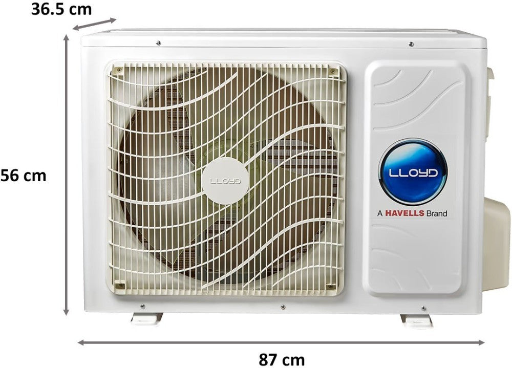 Lloyd 1 Ton 3 Star Split Inverter AC  - White - GLS12I36WSBP, Copper Condenser